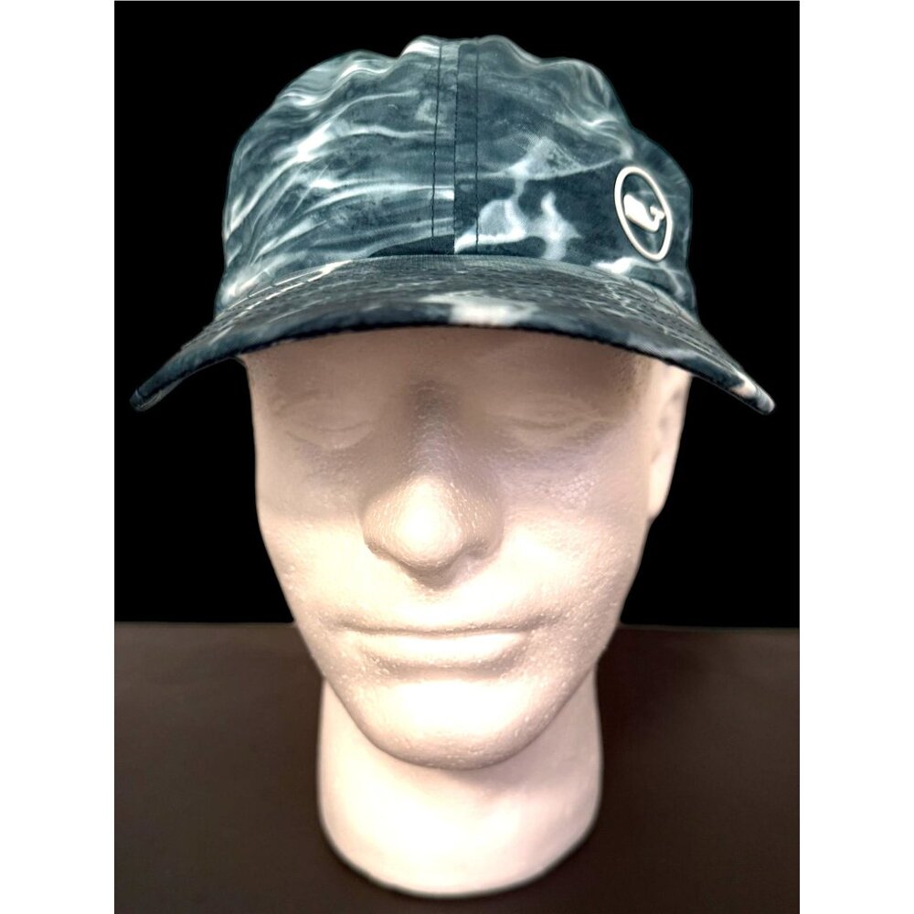 Vineyard Vines Navy Mossy Oak Whale Dot Performance Hat Cap Adjustable NEW
